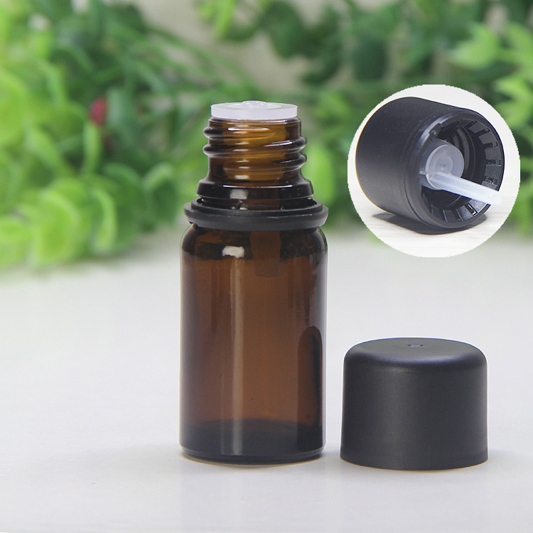 10ml茶色精油瓶進口防盜塑料蓋